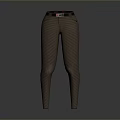 Stylish Brown Slim Fit Pants With Belt And Front Pockets Design For Daily Wear
