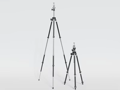 Commercial Equipment Professional Adjustable Tripods In Different Sizes For Photography And Measurement Applications 3d model