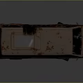 minibus minibus minivan driverless bus bus school bus van box car 3d model