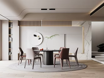 Modern Restaurant Home Restaurant 3d model