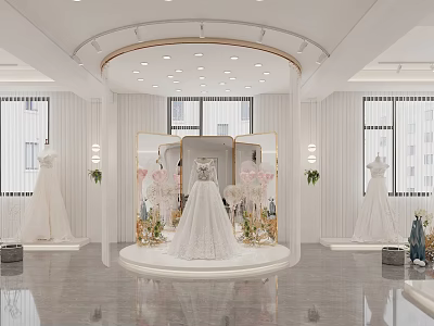 Modern Bridal Shop 3d model