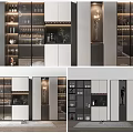 Modern Wine Cabinet 3d model