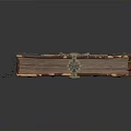 Ancient Leather Bound Book With Ornate Metal Embellishments And Decorative Chain