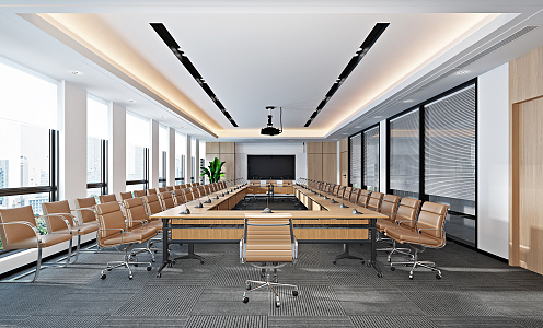 Modern Conference Room Large Conference Room 3d model