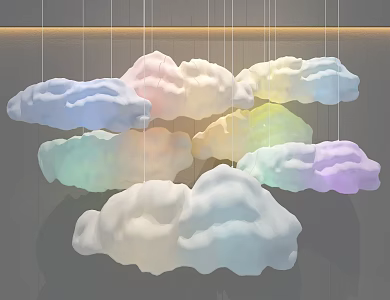 Cloud Chandelier Art Chandelier 3d model