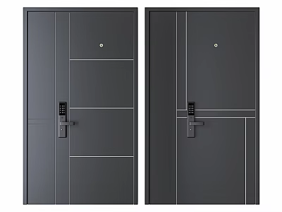 Modern child-mother door 3d model