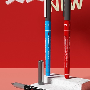 Pencil Poster 3d model