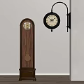 Classical clock wall clock sitting clock floor clock vertical pendulum clock 3d model