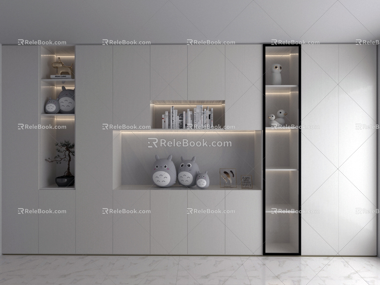 Simple Sideboard Wine Cabinet Display Cabinet 3d model