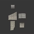 Multiple Simple Fabric Tents with Wooden Support Frames and Canvas Covers