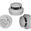 White Circular Smoke Detectors Fire Safety Equipment For Home Alarm Devices