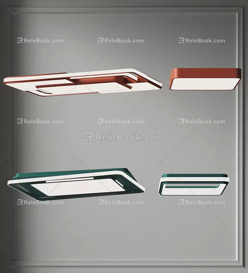 Modern Ceiling Lamp Combination Simple Square Ceiling Lamp Bedroom Ceiling Lamp Balcony Ceiling Lamp Children's Room Ceiling Lamp Polygonal Minimalist Ceiling Lamp 3d model