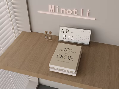 Books Books Calendar Desk Calendar 3d model
