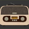 Vintage Radio With Wooden Case Retro Knobs Antenna And AM FM