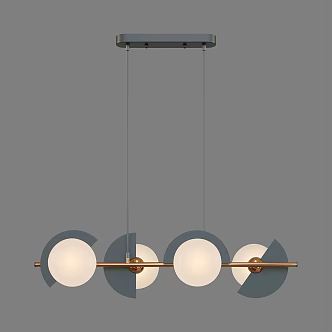 Simple Light Luxury Chandelier 3d model