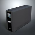 APC Black UPS With LCD Display For Computer Power Backup Protection 3d model