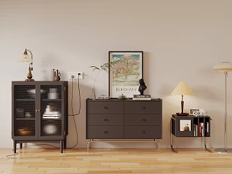 Retro Style Storage Cabinet Antique Style Decorative Cabinet Storage Cabinet Low Bookcase Antique Style Ornaments Combination Decorative Cabinet Ornaments Antique Style TV Cabinet 3d model