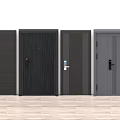 Modern Interior Doors With Different Styles And Black Gray Colors Design