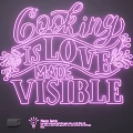 Pink Neon Light Fixture With Cooking Is Love Made Visible For Kitchen Decor