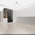 Modern Wardrobe Interior Design with Glass Doors Hanging Area and Storage Drawers