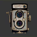 YASHICA MAT-124 Vintage Camera With Classic Design And Twin Lens For Collectible Household Use