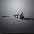 Electric Chainsaw With Yellow Black Design Power Cord And Chain Blade