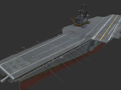aircraft carrier nuclear power warship aircraft carrier 3d model