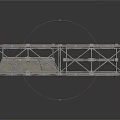 Sturdy Industrial Metal Folding Grid Platform Frame With Heavy Duty Structure