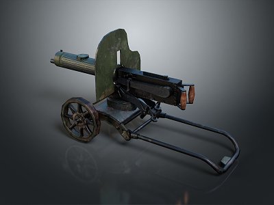 Artillery Gun Artillery Ship Gun Siege Gun Cannon Anti-aircraft Breaking Heavy Gun Heavy Gun 3d model