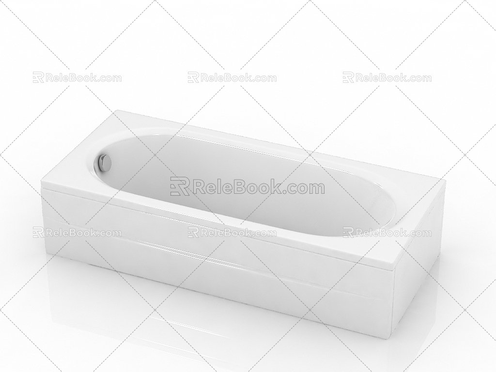 Modern Bathroom Supplies Bathtub 3d model