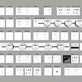 Modern Switch Socket Panel 3d model