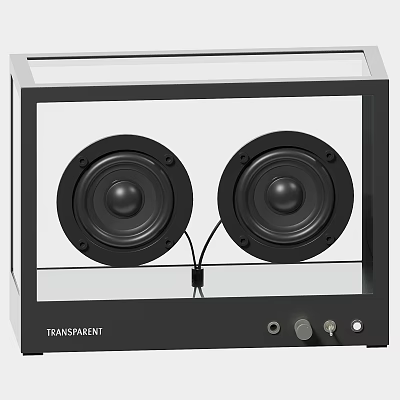 Cinema Audio System With Transparent Design Speakers For Enhanced Movie Experience 3d model