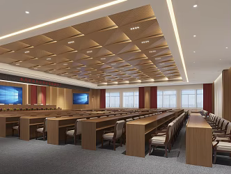 Modern Conference Hall Report Hall 3d model