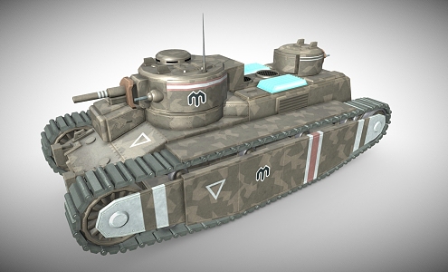 Modern Tank Car Armored Car Military Tank 3d model