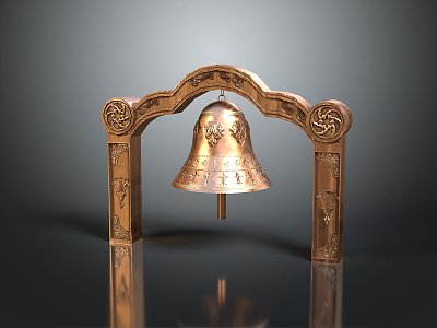 Bell Door Bell Furniture Realistic 3d model