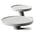 Monitillo Marmi Marble Coffee Table Round Coffee Table Tray Fruit Plate Container Jewelry Ornaments 3d model