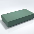 Stylish Green Rectangular Lazy Sofa With Comfortable Smooth Surface For Living Room 3d model