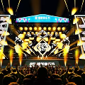 Dynamic Stage Performance Scene With Neon Lighting Large Screens And Dynamic Effects 3d model
