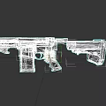 3D Rendered Black Modern Rifle With Magazine Scope And Tactical Design