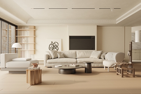 The Silent Living Room 3d model