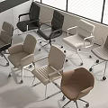 Ergonomic Office Chairs In Various Styles With Armrests Swivel Wheels And Different Colors