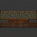 Rustic Log Cabin With Wooden Structure Thatched Roof And Front Porch Design