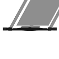 Modern Television With Black Speakers Displaying Airplane On Runway Screen