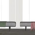 Modern Bed End Stool Bed End Stool Combination 3d model