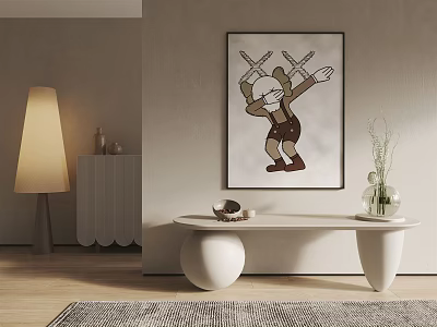 Quiet Decorative Painting Decorative Hanging Painting 3d model