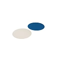 Woven Square Rug With White And Blue Colors For Living Room Decoration