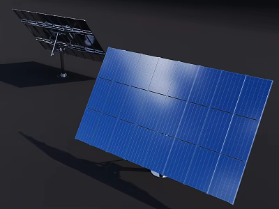 Smart Solar Power Machine With Efficient Panel System For Renewable Energy Generation 3d model