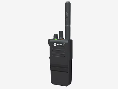 Black Motorola Industrial Two Way Radio Communication Device For Professional Use 3d model