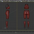 Orange and Black Activewear Set with Vest Shorts and Leg Warmers