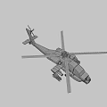 attack helicopter 3d model